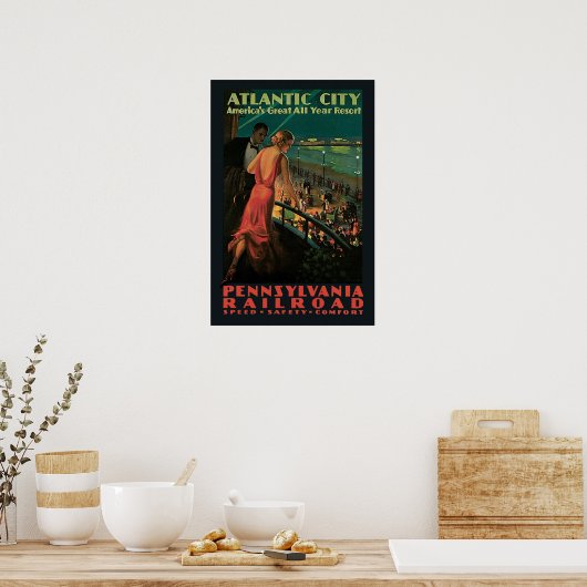 Vintage, Motoring in Duitsland. Poster (Keuken)