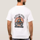 Vintage Motorrijder T-shirt (Achterkant)