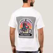 Vintage Motorrijder T-shirt (Achterkant)