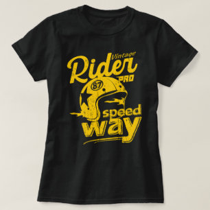 Vintage motorrijwiel voor raceraces t-shirt