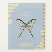 Vintage Motten & Scrapbook Esthetisch Dagboek Planner (Achterkant)