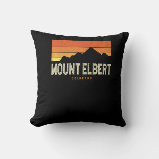 Vintage Mount Elbert Colorado Bergen Wandelen Zon Kussen