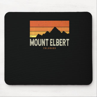 Vintage Mount Elbert Colorado Bergen Wandelen Zon Muismat