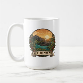 Vintage Mount Rinjani Indonesië Vulkaan Retro Koffiemok