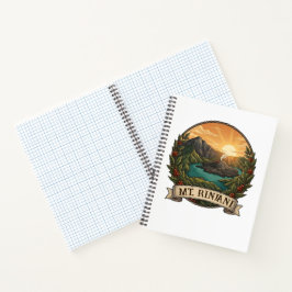 Vintage Mount Rinjani Indonesië Vulkaan Retro Notitieboek