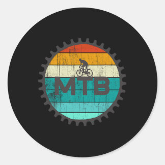 Vintage Mountain Bike Retro Mtb Biking Ronde Sticker