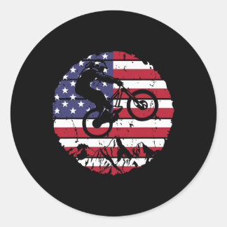 Vintage Mountain Bike Usa Mtb Downhill Biking Bike Ronde Sticker