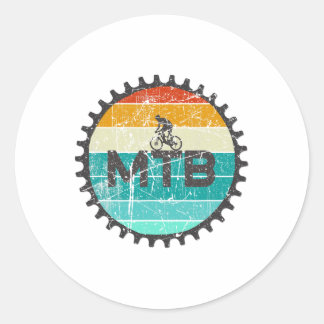 Vintage Mountainbike - Retro Downhill MTB-fietsen  Ronde Sticker