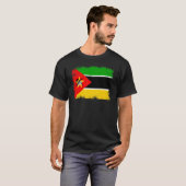 Vintage Mozambique Flag Mozambican Independence Da T-shirt (Voorkant volledig)