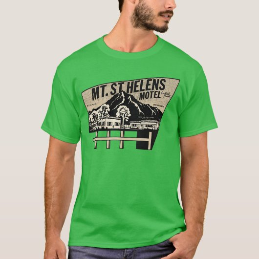 Vintage Mt StHelens Motel family T-shirt (Voorkant)