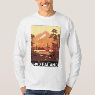 Vintage Mt. Taranaki Mt. Egmont Nieuw-Zeeland T-shirt