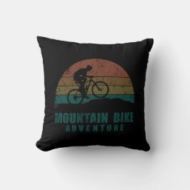 Vintage MTB Avontuur - Mountainbiken Kussen