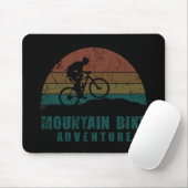 Vintage MTB Avontuur - Mountainbiken Muismat (Met muis)