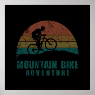 Vintage MTB Avontuur - Mountainbiken Poster