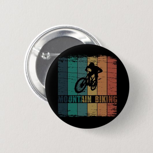 Vintage Mtb Downhill Mountainbike Ronde Button 5,7 Cm (Voorkant /achterkant)