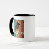 Vintage Mtb Downhill Mountainbiken Mok (Voorkant links)