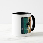Vintage Mtb Downhill Mountainbiken Mok (Voorkant rechts)