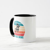 Vintage Mtb Downhill Mountainbiken Mok (Voorkant links)