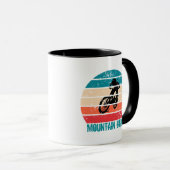 Vintage Mtb Downhill Mountainbiken Mok (Voorkant rechts)