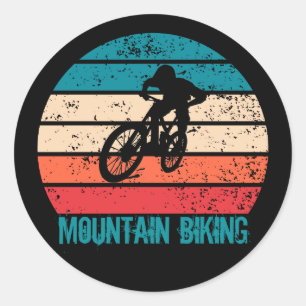 Vintage Mtb Downhill Mountainbiken Ronde Sticker