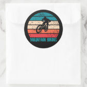 Vintage Mtb Downhill Mountainbiken Ronde Sticker (Tas)