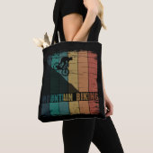 Vintage MTB Downhill Mountainbiken Tote Bag (Dichtbij)