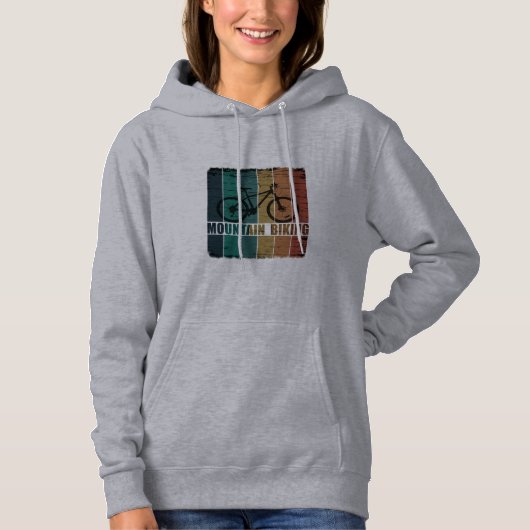 Vintage Mtb Mountainbiken Hoodie (Voorkant)