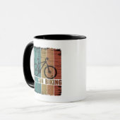 Vintage Mtb Mountainbiken Mok (Voorkant links)