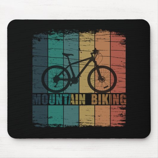 Vintage Mtb Mountainbiken Muismat (Voorkant)
