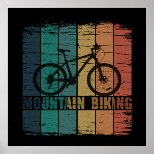 Vintage Mtb Mountainbiken Poster