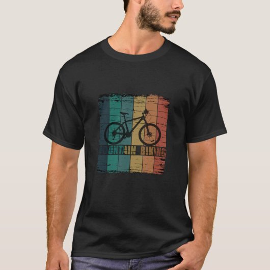 Vintage Mtb Mountainbiken T-shirt (Voorkant)