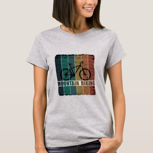 Vintage Mtb Mountainbiken T-shirt (Voorkant)