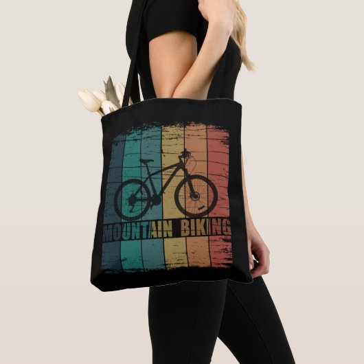 Vintage Mtb Mountainbiken Tote Bag (Dichtbij)