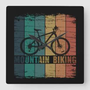 Vintage Mtb Mountainbiken Vierkante Klok