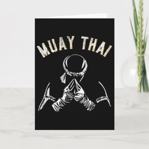 Vintage Muay Thai Training Mma Kickboksen  Kaart