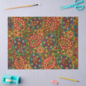 Vintage multikleurige bloementapijt tissuepapier (Craft)