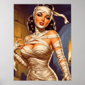 Vintage Mummy Pin-up Poster (Voorkant)