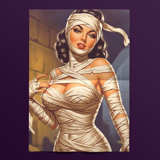 Vintage Mummy Pin-up Tissuepapier