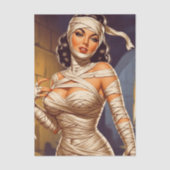 Vintage Mummy Pin-up Tissuepapier (Voorkant)