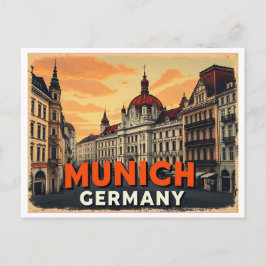 VINTAGE MÜNCHEN-DUITSLAND BRIEFKAART