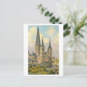 Vintage Munster in Bonn, Germany Briefkaart (Staand voorkant)