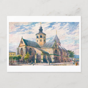 Vintage Munster in Hamelen, Duitsland Briefkaart