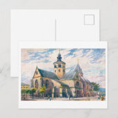 Vintage Munster in Hamelen, Duitsland Briefkaart (Voorkant / Achterkant)