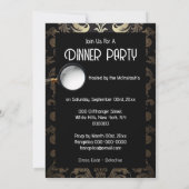 Vintage murder mystery dinner party retro DIY Kaart (Achterkant)