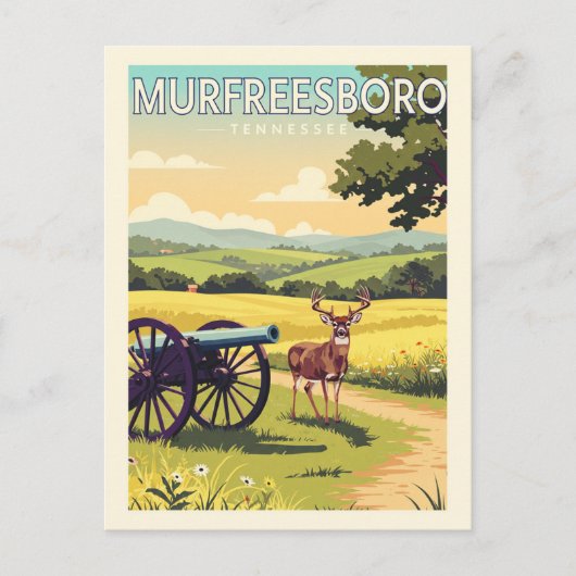 Vintage Murfreesboro Tennessee Briefkaart (Voorkant)