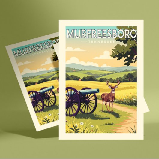 Vintage Murfreesboro Tennessee Briefkaart