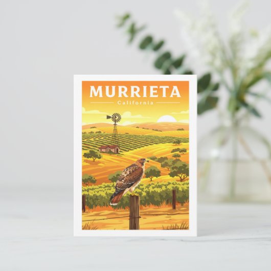 Vintage Murrieta California Briefkaart (Staand voorkant)