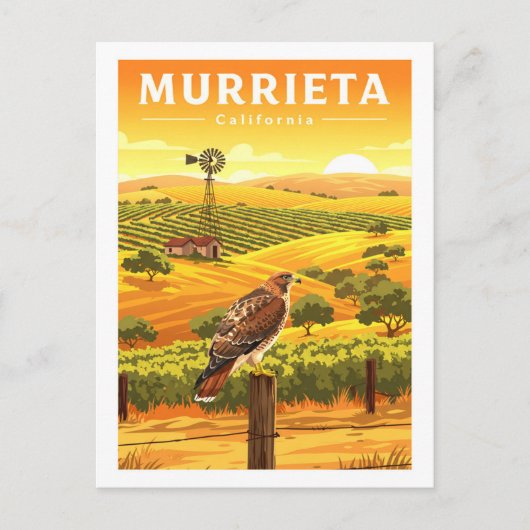 Vintage Murrieta California Briefkaart (Voorkant)
