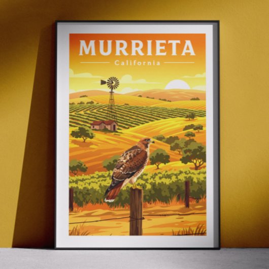 Vintage Murrieta Californië Poster