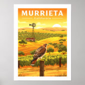 Vintage Murrieta Californië Poster (Voorkant)